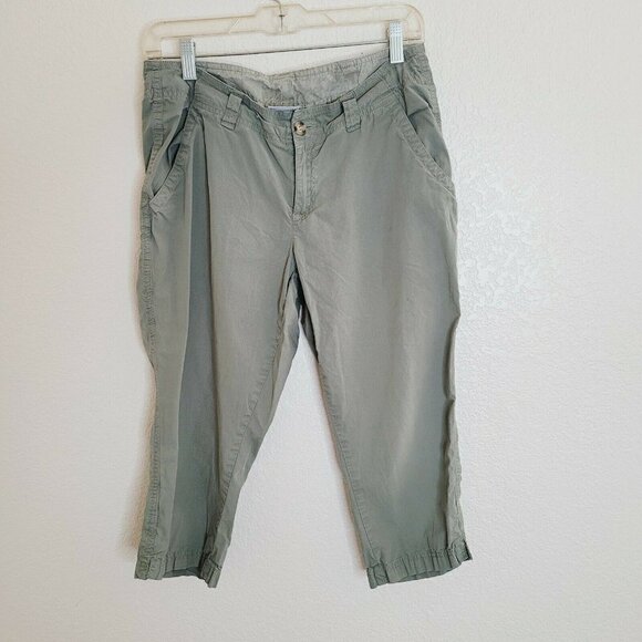 Columbia Olive Green Khaki Casual Outdoor Capri Pants Size 8 - Picture 6 of 6